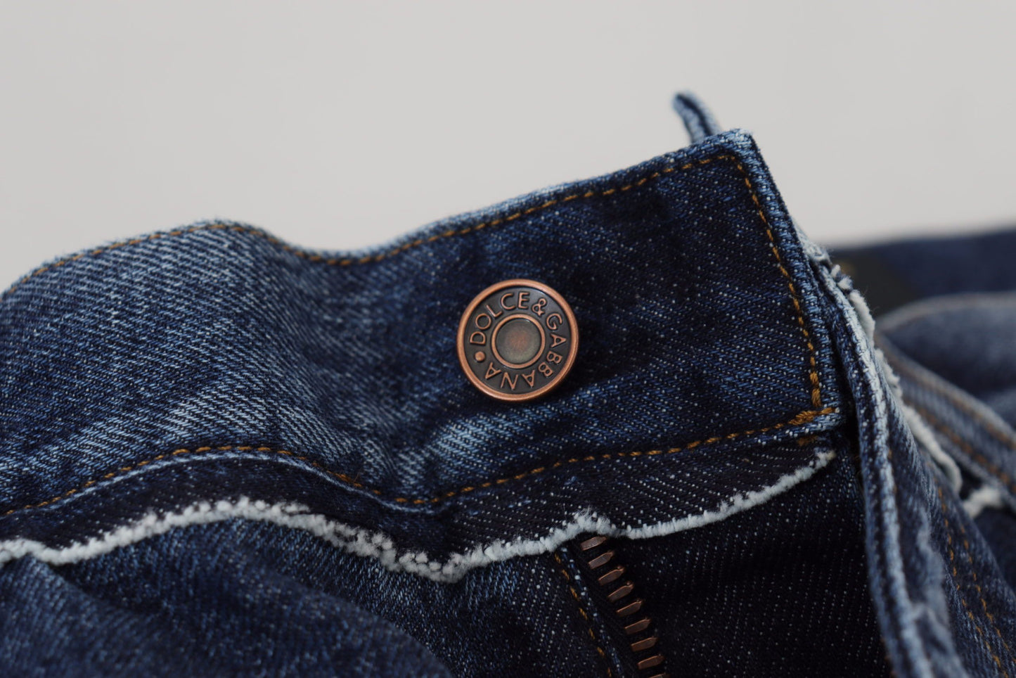 Blue Wash Cotton Regular Denim Jeans Pants