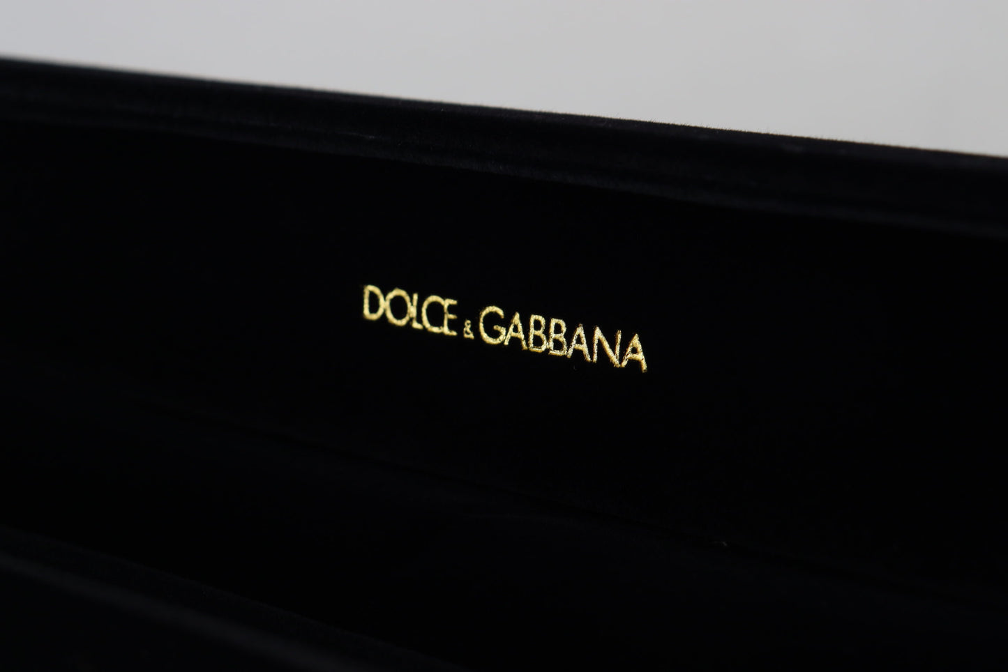 Black Velvet Logo Plaque Storage Bracelet Jewelry Box