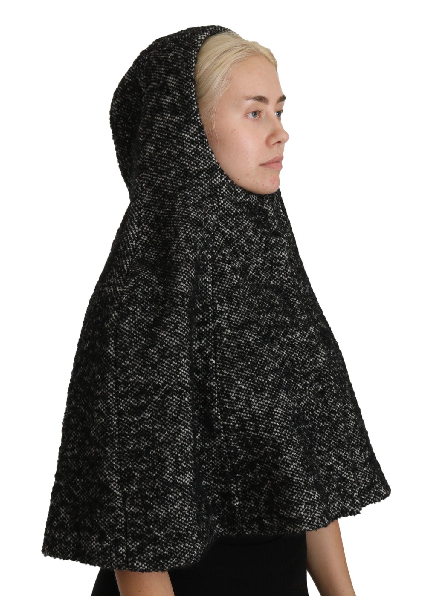 Gray Tweet Wool Kaftan Jacket Coat Top