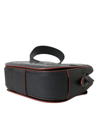 Black Exotic Leather Shoulder Crossbody Camera Bag