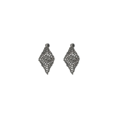 Faceted silver Earrings