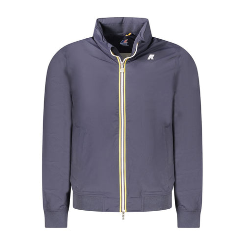 Blue Nylon Men Jacket