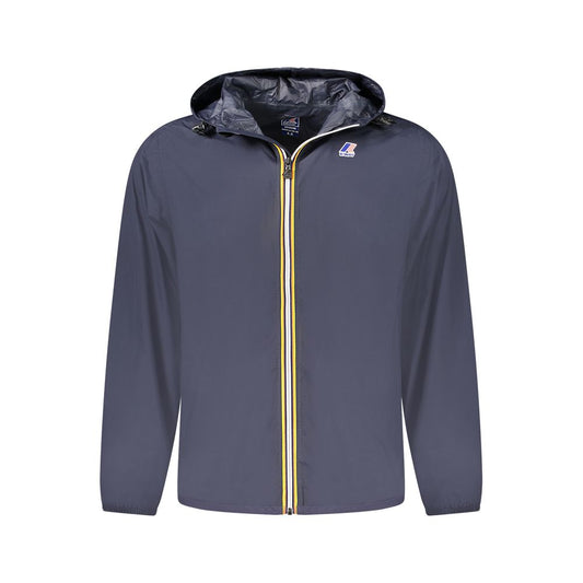 Blue Polyamide Men Jacket