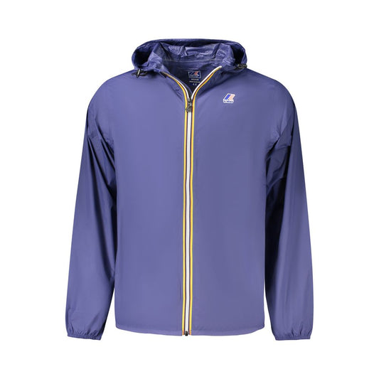 Blue Polyamide Men Jacket