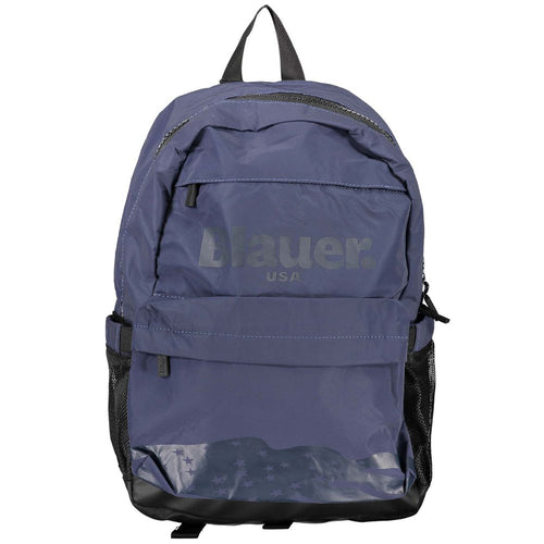 Blue Polyester Backpack