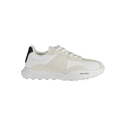 White Polyester Sneaker