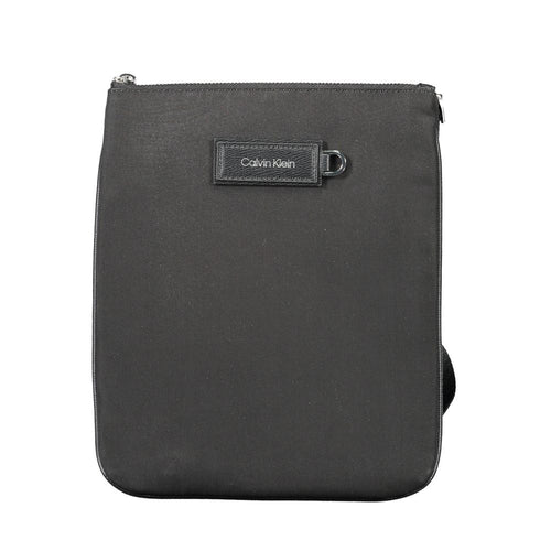Black Polyester Shoulder Bag