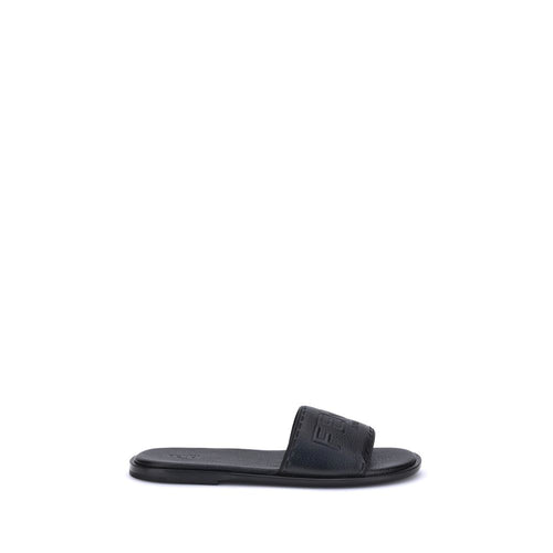 Sandals with logo