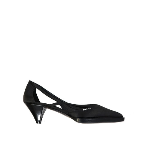55mm Cut-Out Satin Pumps