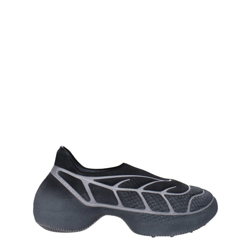 Gray Fabric Athletic Sneakers