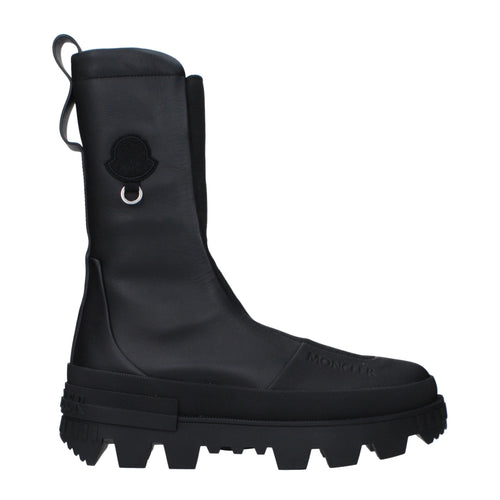 Black Leather Ankle Boots