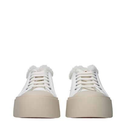 White Leather Low Tops