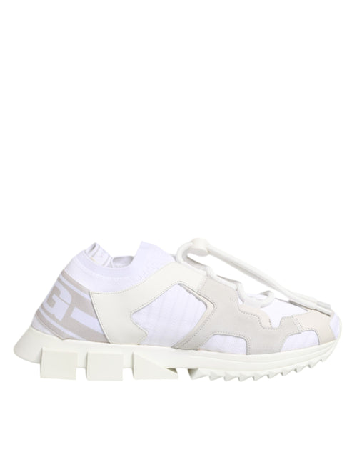 White Sorrento Low Top Lace Up Sneakers Shoes