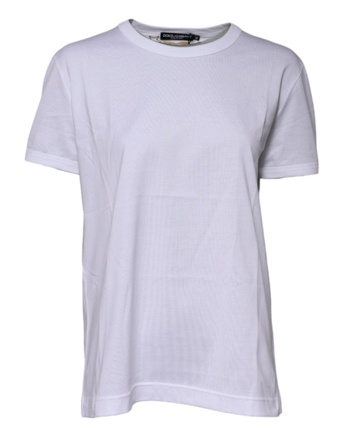 White Cotton Goodluck 2022 Crew Neck T-shirt