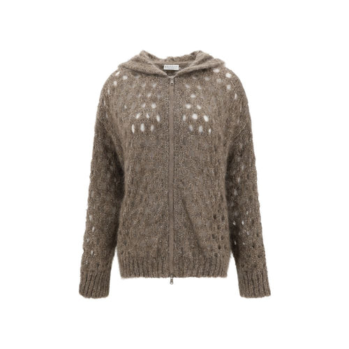 Perforated wool Cardigan