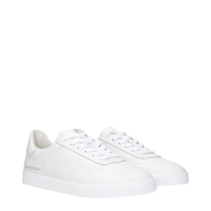White Leather Low Tops