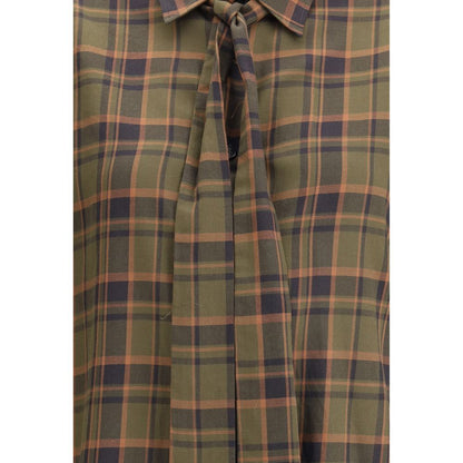 Cassandre check lavallière Shirt