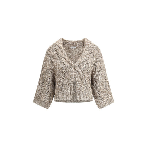 Dazzling Chiné wool Cardigan