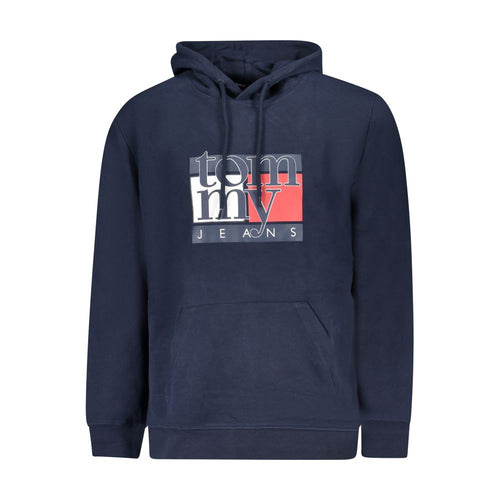 Blue Cotton Men Sweater
