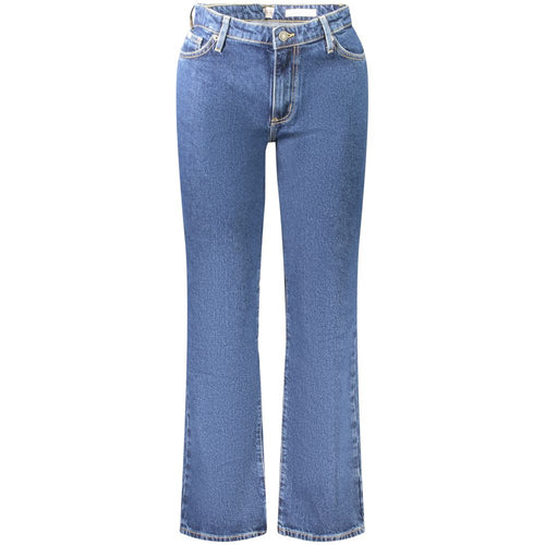 Blue Cotton Women's Straight Jean