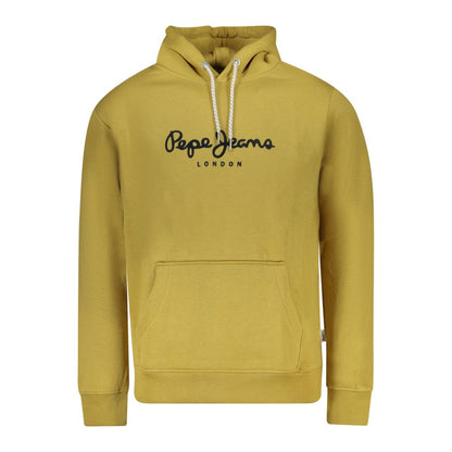 Yellow Cotton Men Sweater