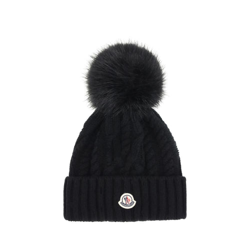 Cashmere blend Hat with pom-pon