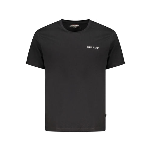 Black Cotton Men T-Shirt