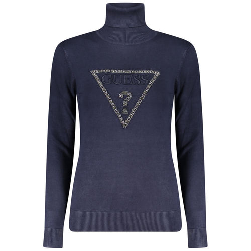 Blue Viscose Women Sweater