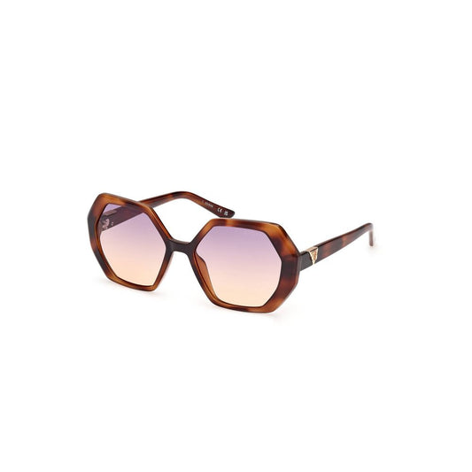 Brown Injected Sunglasses